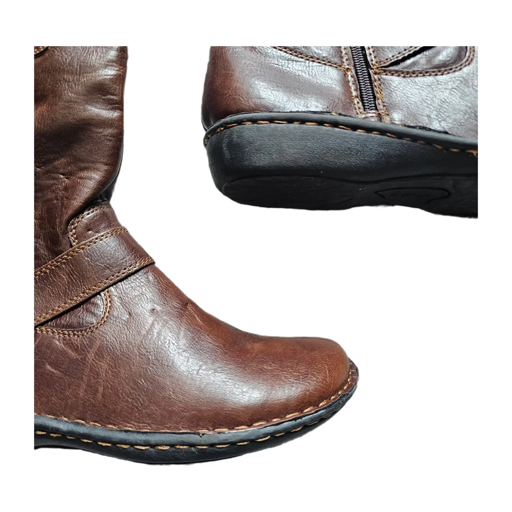 boc Women's Brown Buckle Winter Tall Boots 9.5